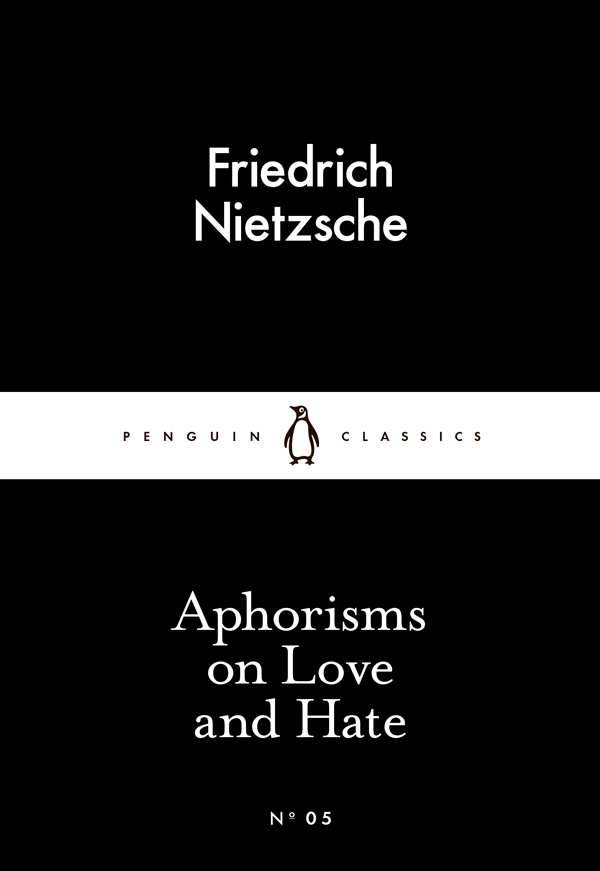 Aphorisms on Love and Hate Cover